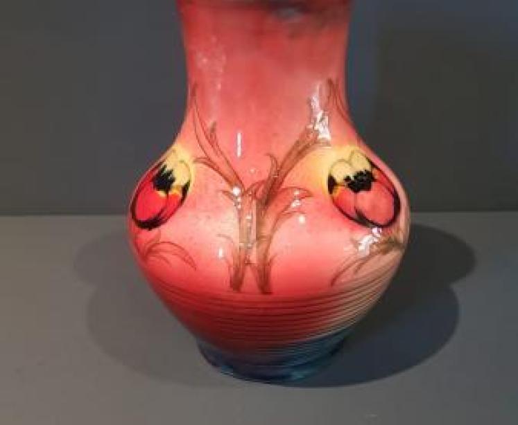 Rare Moorcroft Flambe Big Poppy Vase - Image 7