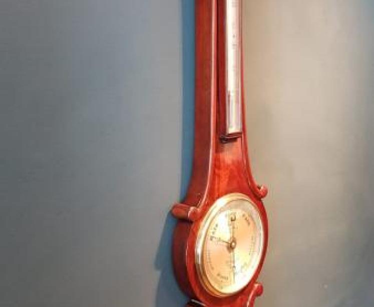 Early Victorian 6" Dial Barometer by Adie - Image 2
