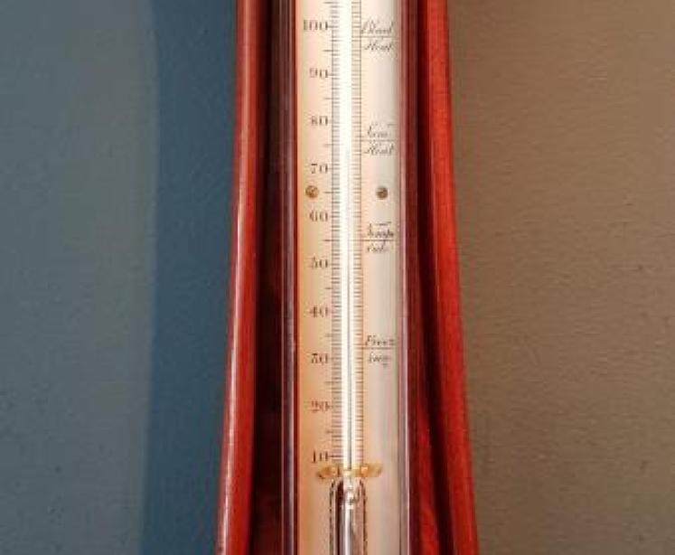 Early Victorian 6" Dial Barometer by Adie - Image 3