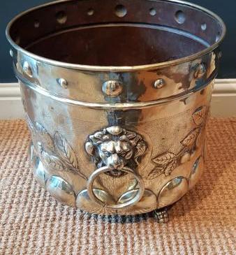Victorian Brass Planter