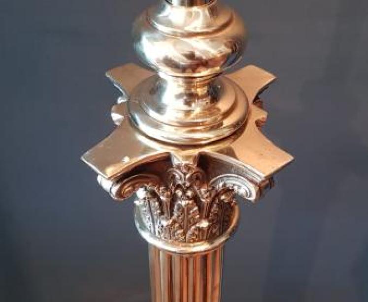Top Quality Brass Corinthian Column Lamp Standard - Image 6