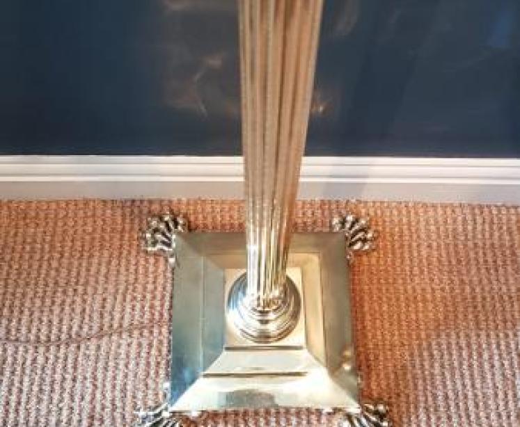 Top Quality Brass Corinthian Column Lamp Standard - Image 7