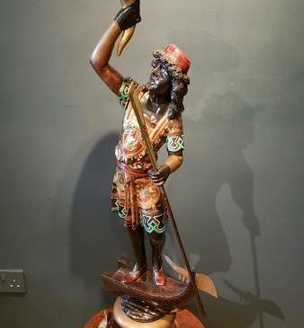 Antique Carved Timber Blackamoor Figure