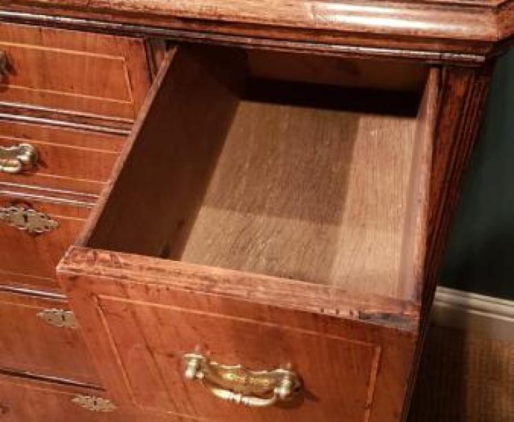 George II Walnut Norfolk Chest - Image 6