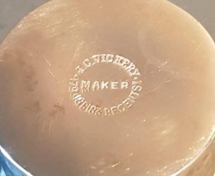 Antique Edwardian Planished Silver Trinket - Image 3