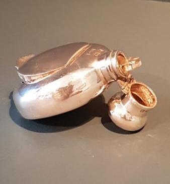 Chester Silver Snuff and Smelling Salts Bottle