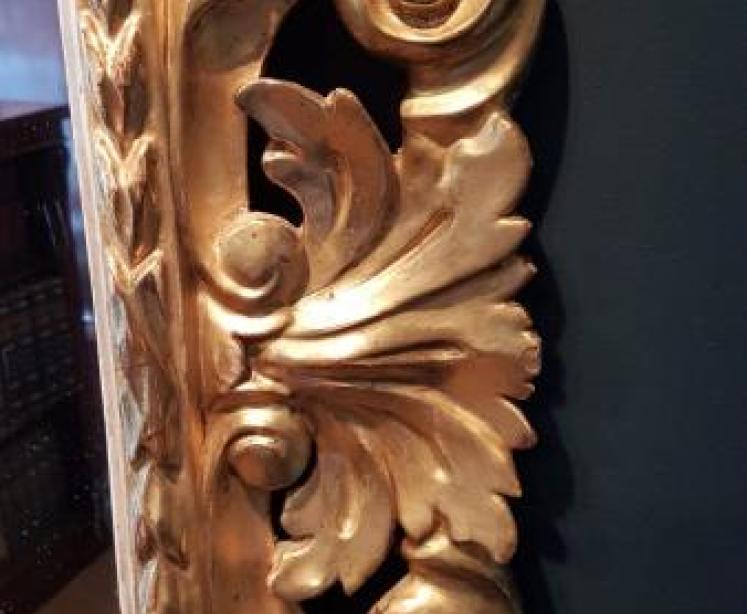 Superb Large Antique Timber Gilt Mirror - Image 6