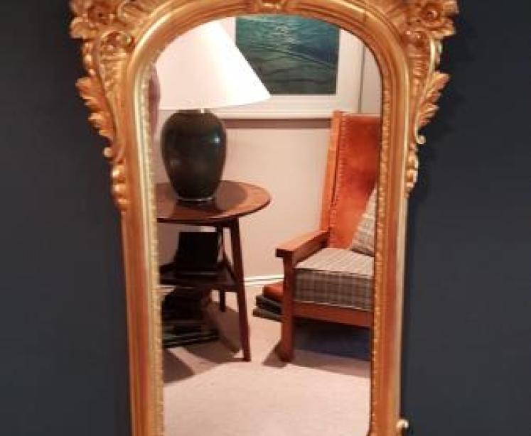 Superb Victorian Timber Gilt Mirror - Image 1
