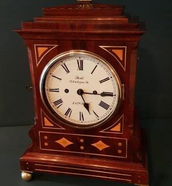 Antique Dent London Double Fusee Bracket Clock