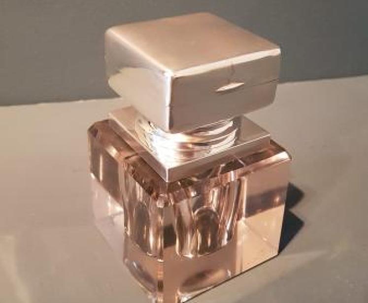 Large Art Deco Silver Ink Well and Stamp Box - Image 5