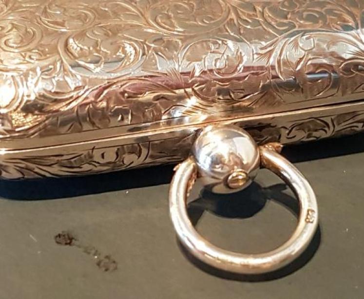 Rare Edwardian Silver Quadruple Sovereign Case - Image 3