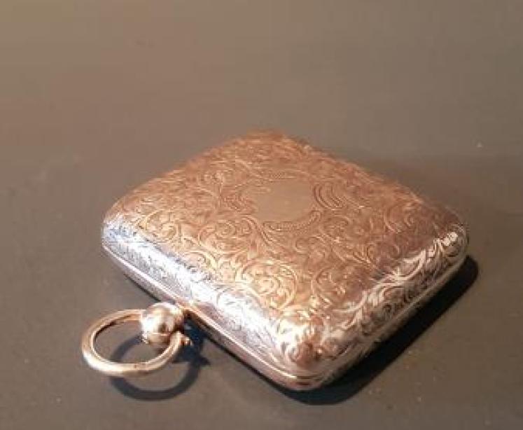 Rare Edwardian Silver Quadruple Sovereign Case - Image 6