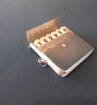 Rare Edwardian Silver 'Butt' Marker Case