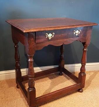 George II Oak Side Table 