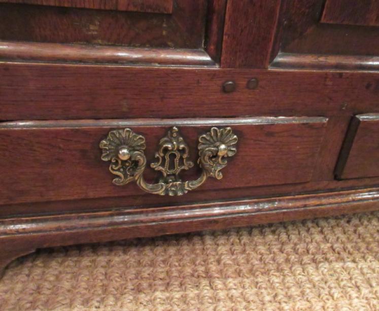 Small George II Period Oak Coffer Bach - Image 3