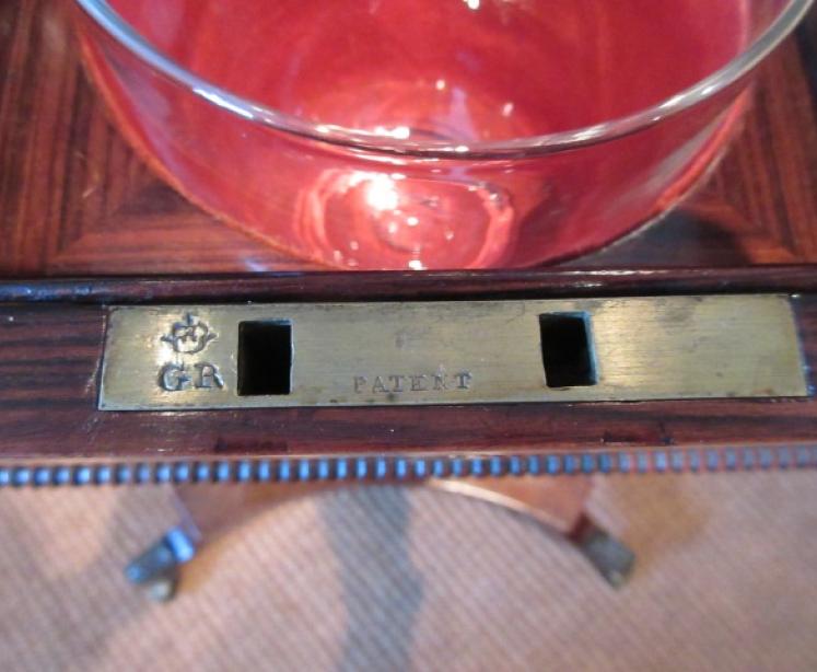 Fine Regency Period Rosewood Teapoy - Image 4