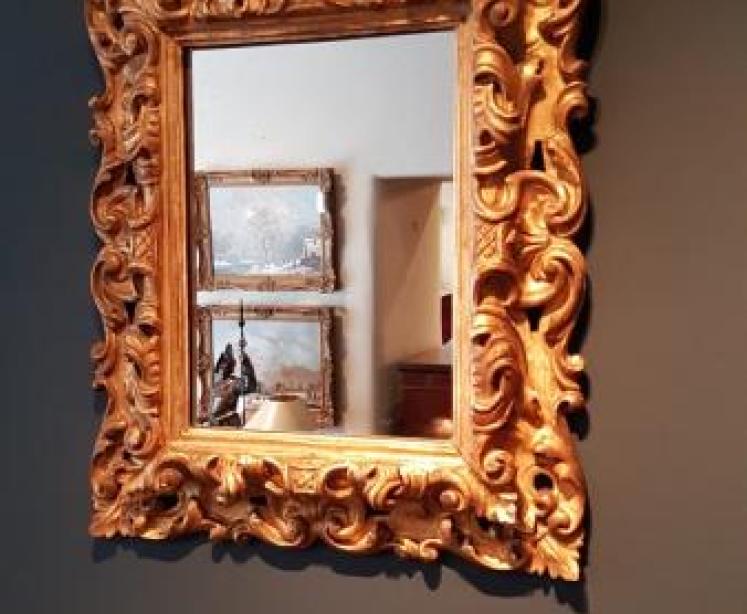Victorian Timber Gilt Mirror - Image 1