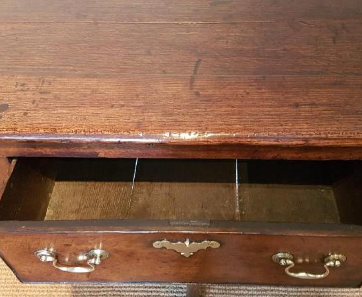 Superb Original George II Oak Country House Dresser - Image 3