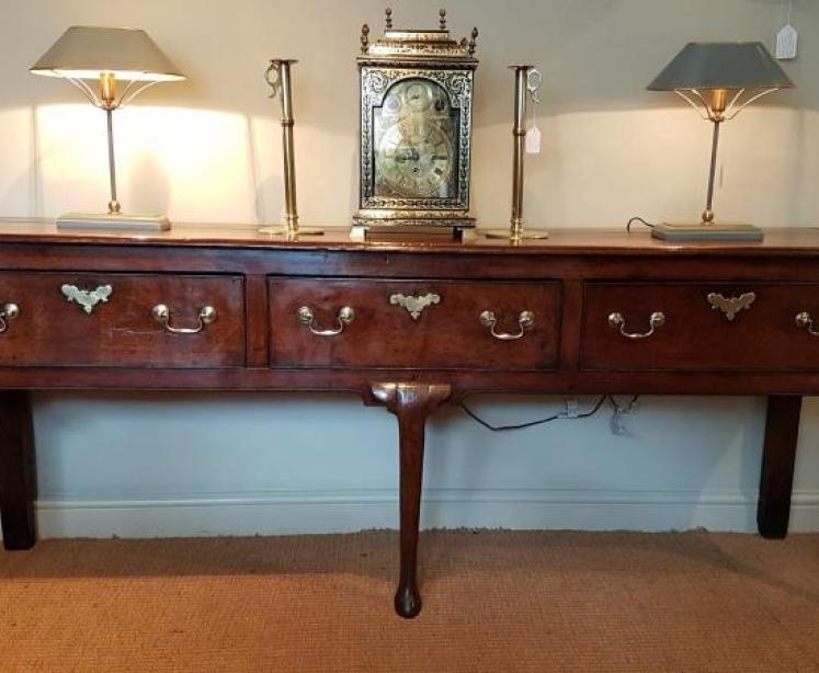Superb Original George II Oak Country House Dresser - Image 7