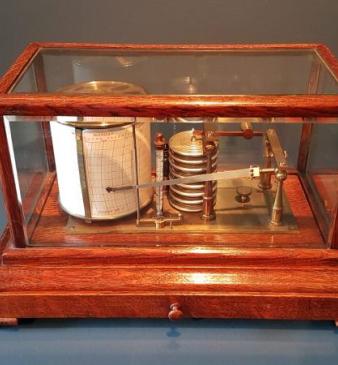 Late Victorian Oak Cased Negretti and Zambra Barograph