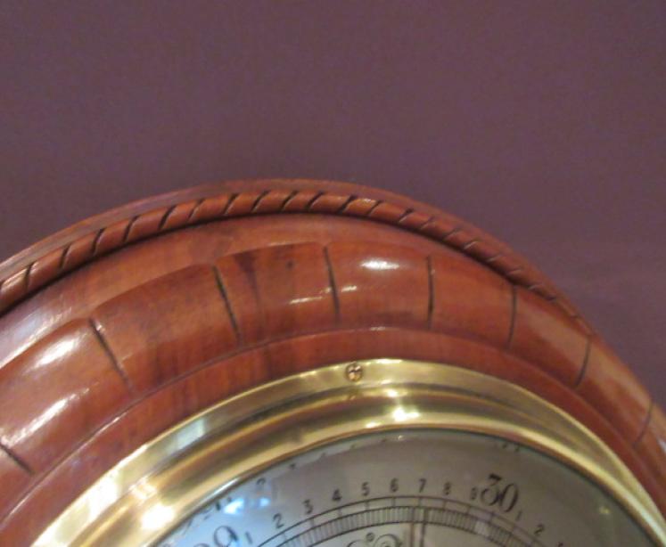 Antique Polished Mahogany Negretti & Zambra Barometer - Image 5