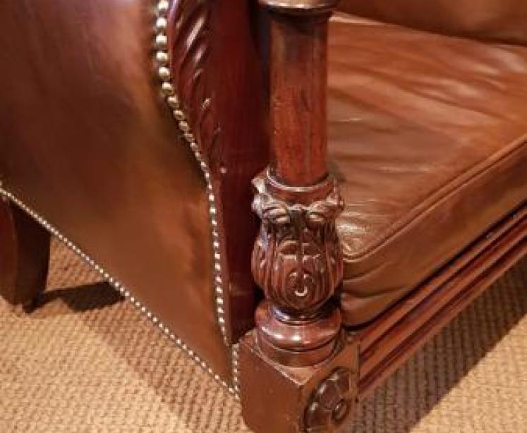 Superb William IV Library Chair - Image 7