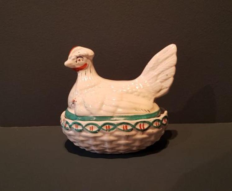 Rare Antique Miniature Egg Dish  - Image 3