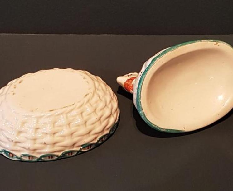 Rare Antique Miniature Egg Dish  - Image 5