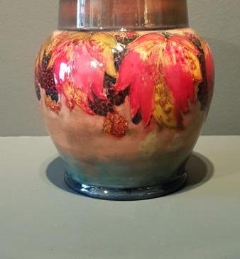 Moorcroft Leaf and Blackberries Flambe Vase