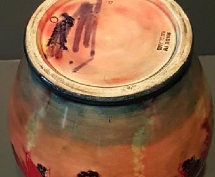 Moorcroft Leaf and Blackberries Flambe Vase - Image 4