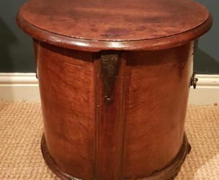 Unusual George III Oak Circular Close Stool - Image 5
