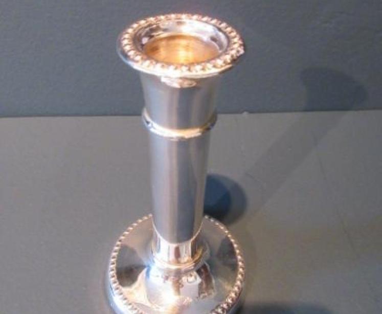 Pair of Edwardian Period Silver Candlesticks - Image 2