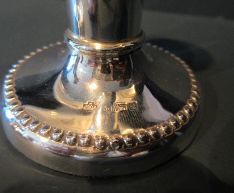 Pair of Edwardian Period Silver Candlesticks - Image 4