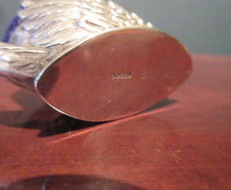 Antique Solid Silver 'Swan' Pin Cushion - Image 4