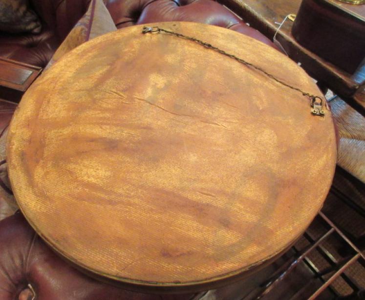 Antique Plaster & Timber Gilt Convex Wall Mirror - Image 5