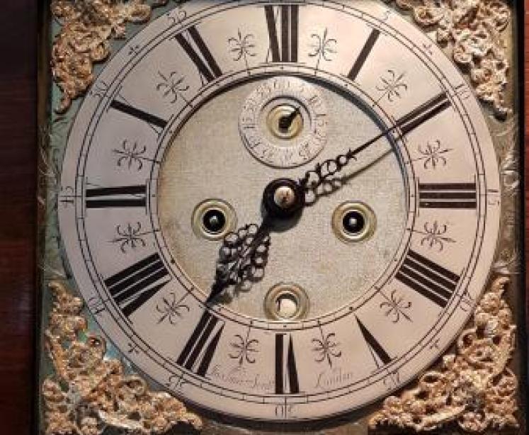 Superb George I Walnut & Marquetry Longcase Clock - Image 3