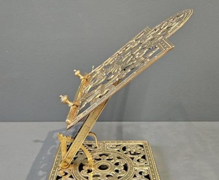 Victorian Brass Book Easel - Image 7