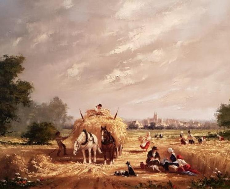 Outstanding Oil on Canvas by Gudrun Sibbons - Image 2