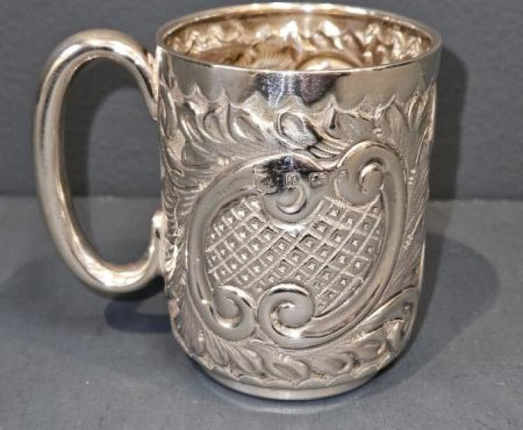 Edwardian Silver Christening Mug - Image 1
