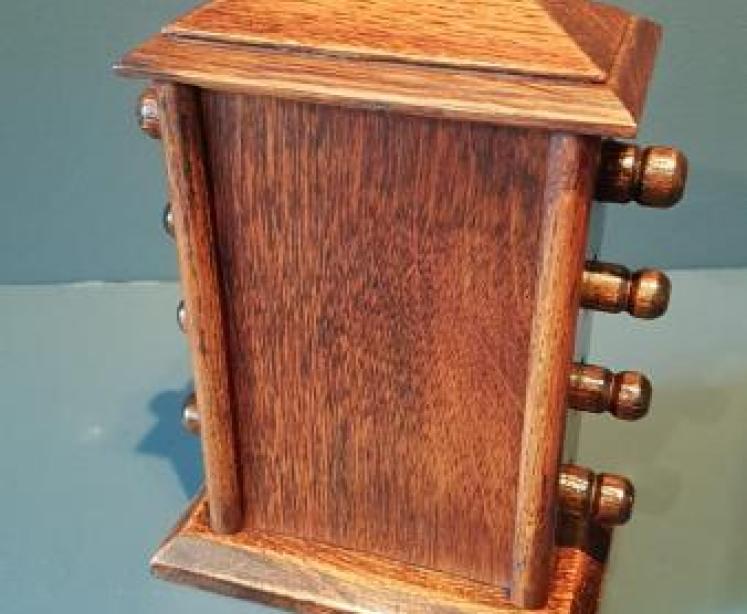 Antique Edwardian Oak Perpetual Desk Calendar - Image 3