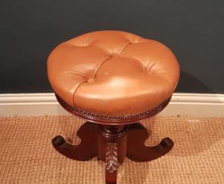 William IV Mahogany Stool - Image 2
