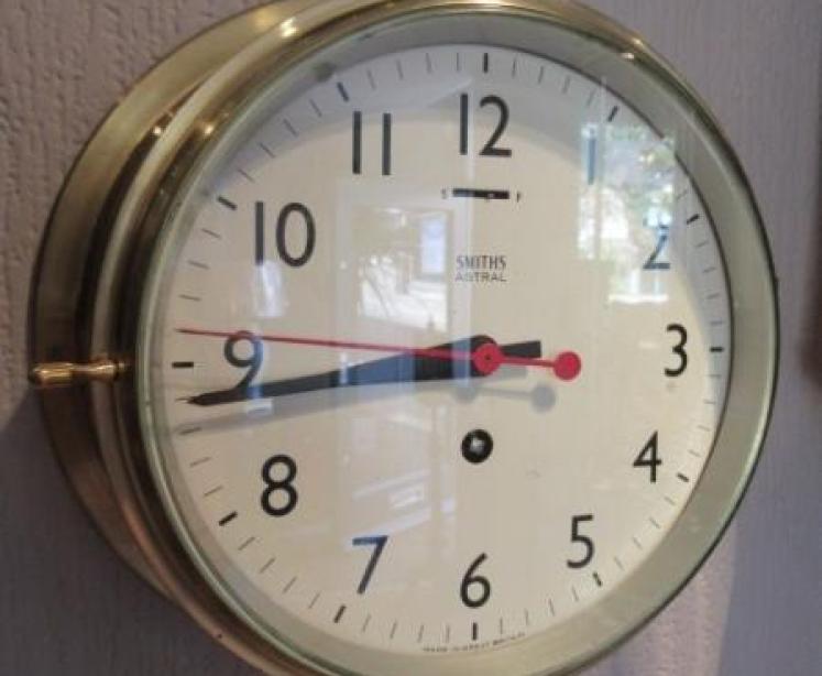 1930's Smith's Astral Ship's Wall Clock - Image 1