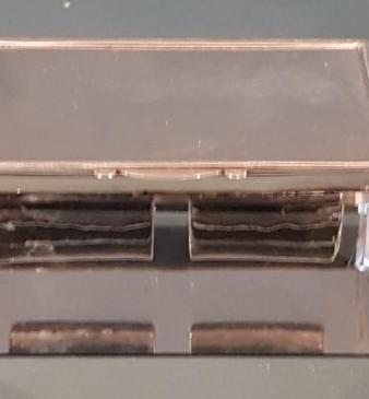 Edwardian Silver and Cut Crystal Stamp Box