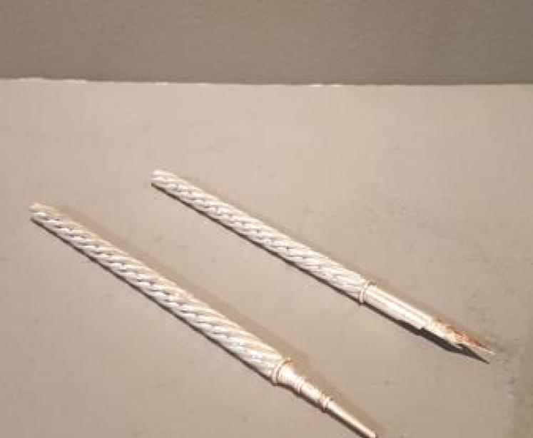 Victorian Silver Pencil and Matching Pen - Image 1