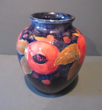 Moorcroft Seeded Pomegranate Shaped Vase