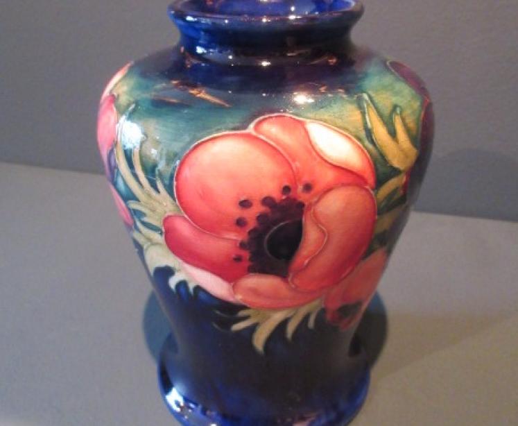 Early Moorcroft Anemone Baluster Shaped Vase.c.1930 - Image 2