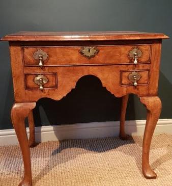 Superb George I Style Walnut Low Boy