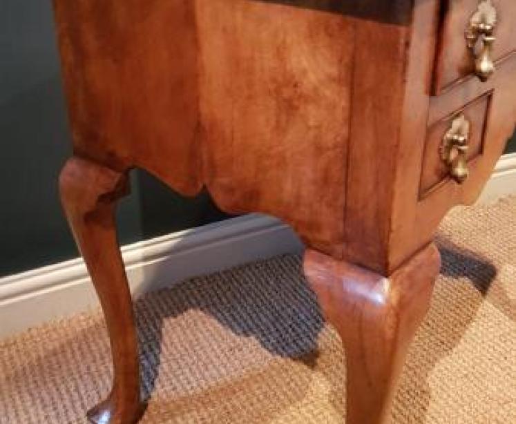 Superb George I Style Walnut Low Boy - Image 4
