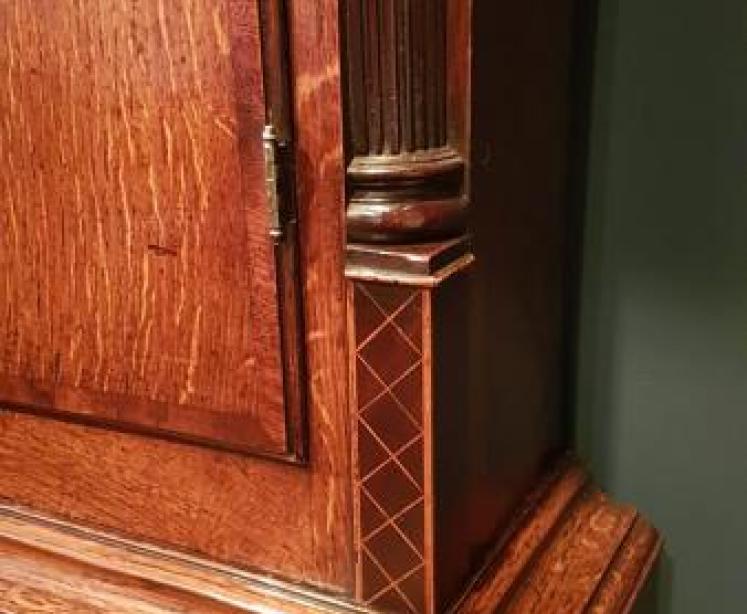 Fine Quality George III Oak 8 Day Longcase Clock - Image 6