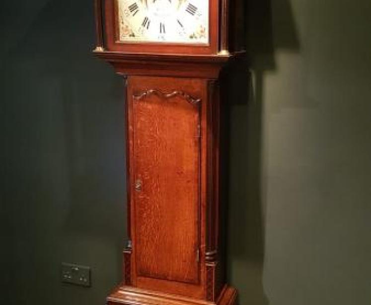 Fine Quality George III Oak 8 Day Longcase Clock - Image 7